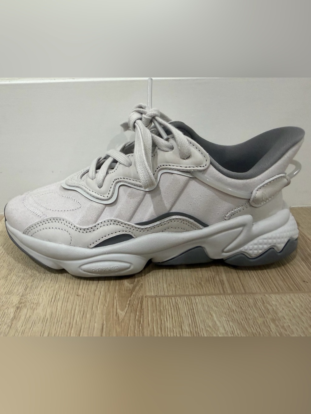 adidas Women's On We Go Gray Chunky Wave Sneakers